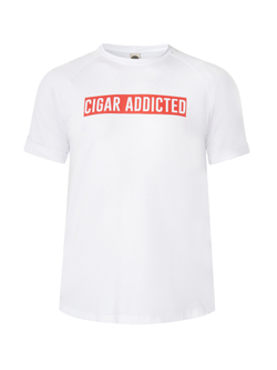 Футболка CIGAR ADDICTED, белый