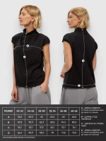 Футболка дизайнерская с цельнокроеным воротником