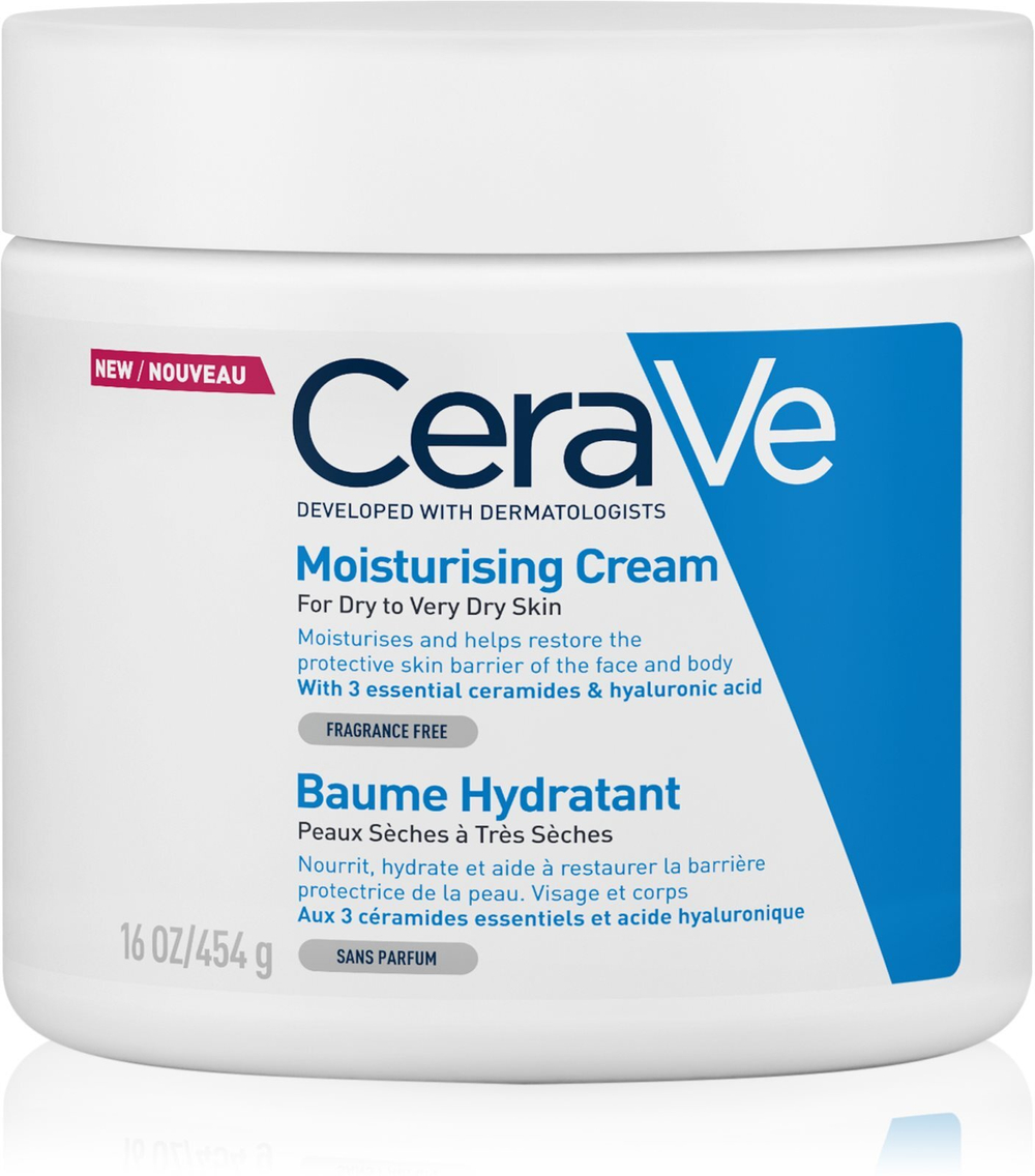 CeraVe Moisturizers - увлажняющий крем для лица и тела для сухой и очень сухой кожи /   454  g  / GTIN 3337875597388
