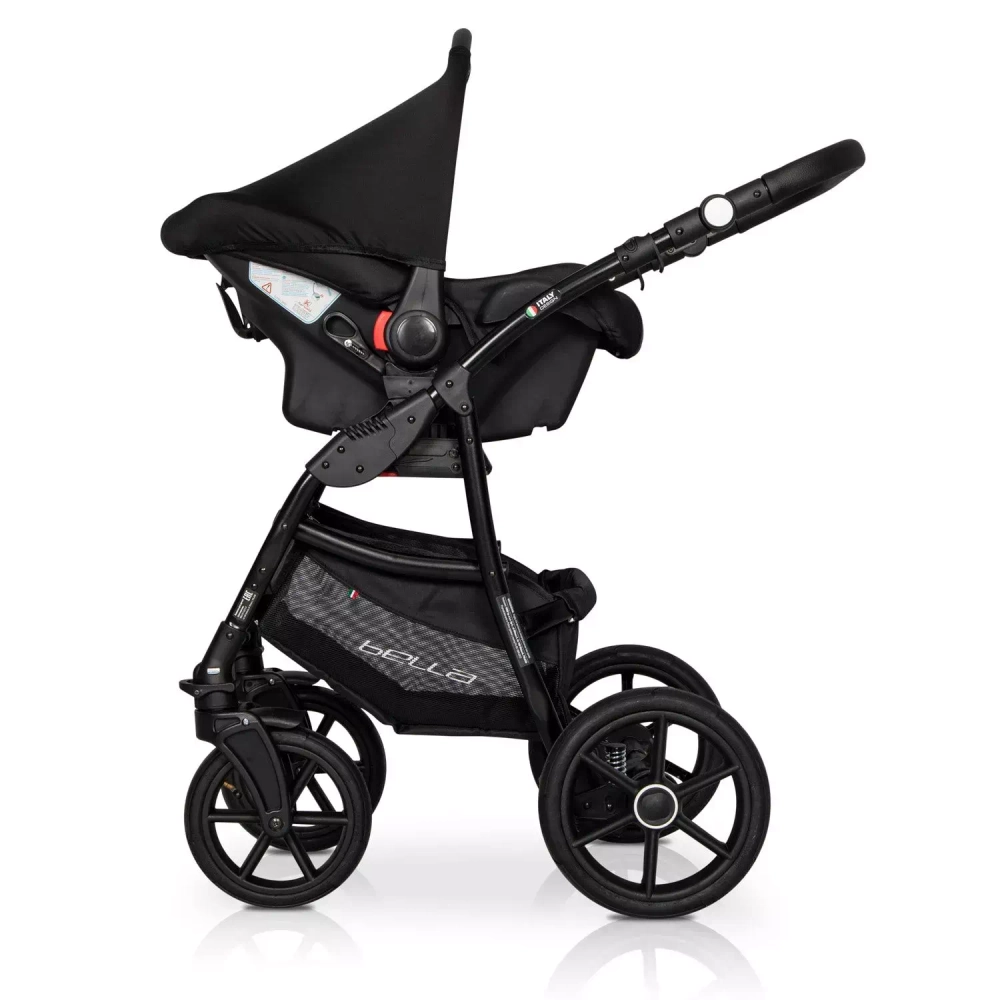 Коляска  BELLA (3 в 1) (RIKO BASIC) 07 коричневый-бежевый