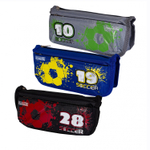 Пенал - косметичка Alingar, ткань, молния, боковой карман, 80 х 200 мм, "Футбол", ассорти