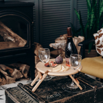 Винный столик со складывающимися ножками из Сибирского Кедра VN10