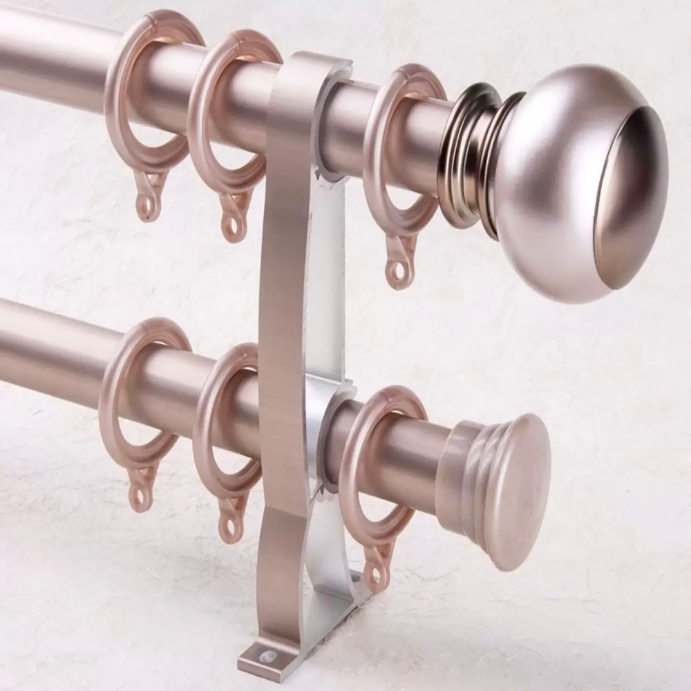 Карниз для штор настенный, алюминиевый, бесшумный