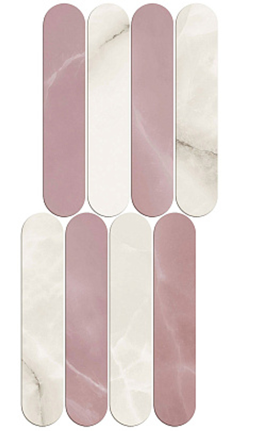 Мозаика/Керамогранит ATLAS CONCORDE RUSSIA SYMPHONYX Crystal Rose Mosaic Ellipse 56x23,5 Polished (глянц.) 9мм. 620110000163