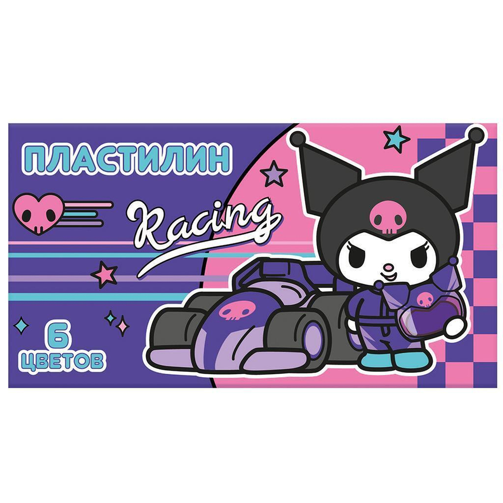 Пластилин 6цв. "Куроми" 120 гр, стека пластиковая, в коробке (Центрум)