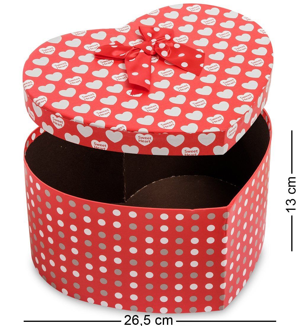 WG-55/3-B Коробка подарочная «Сердце» цв.красн./бел.