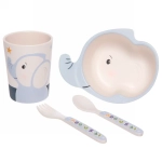 Набор детской посуды из бамбука 5 предметов «Слон»