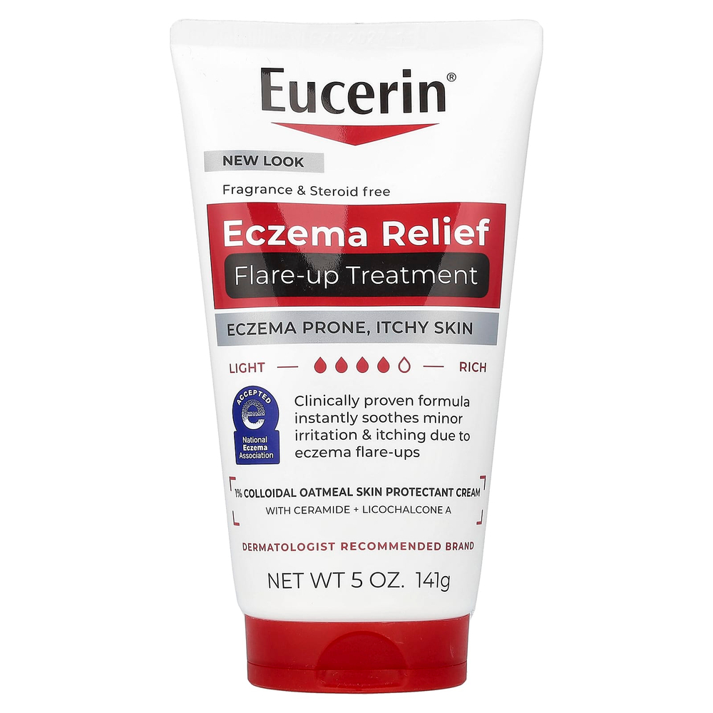 Eucerin, Средство для облегчения обострения экземы, без отдушек, 141 г (5 унций)