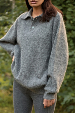 Поло с пуговицами