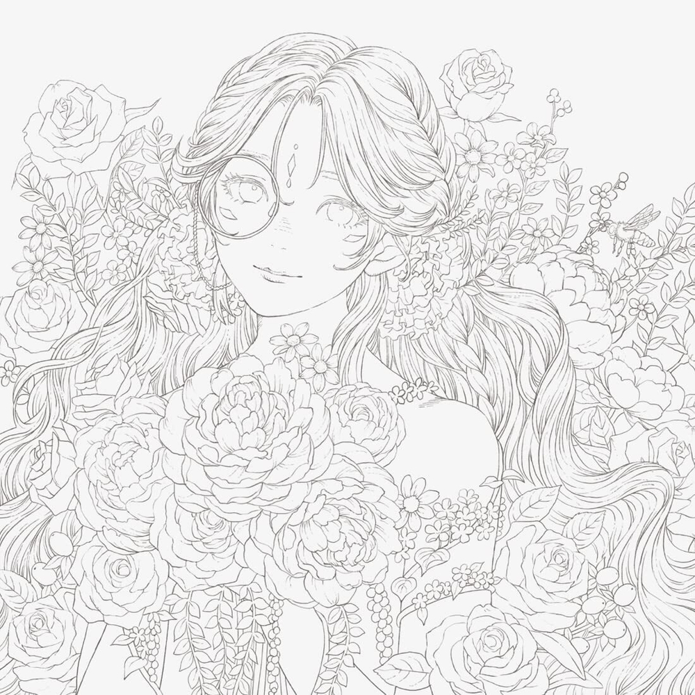 Victorian Fantasy Encyclopedia Kuroi Mori. Coloring book