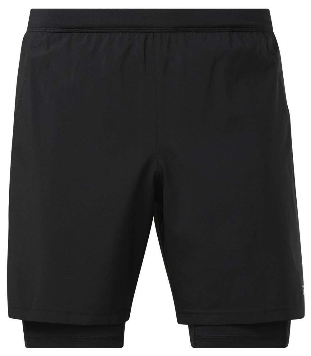Мужские шорты теннисные Reebok Running Two-in-One Short - black