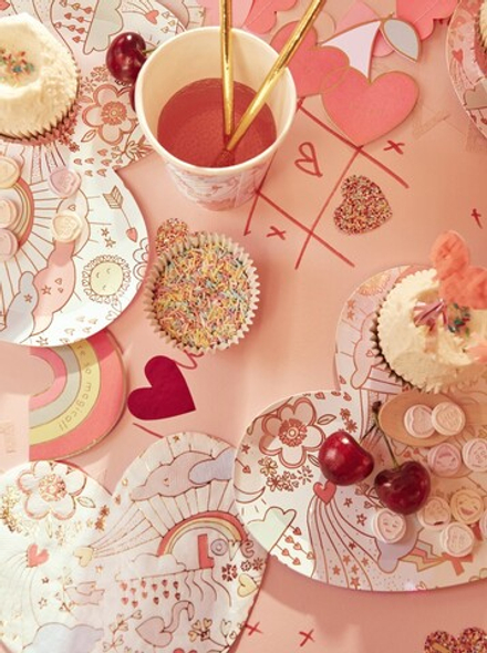 Тарелки большие "Valentine Doodle" 8 шт.