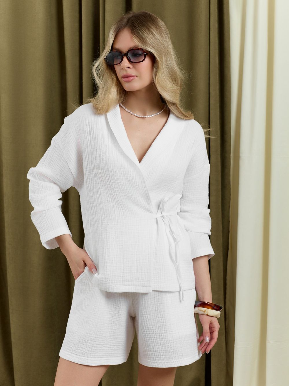 Блузка женская Асель-1 Виотекс БЕЛЫЙ