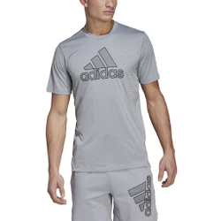 Мужское теннисное поло adidas BOS Primeblue T-Shirt Men - Silver