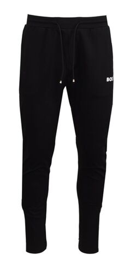 Мужские теннисные штаны Спортивные штаны BOSS Active из эластичного габардина - черные