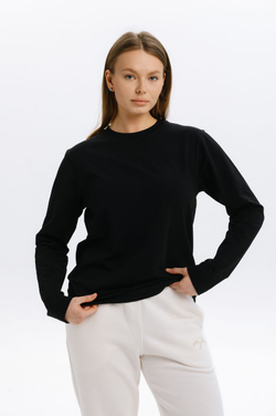 Лонгслив MAZZIKA Unisex CLASSIC, цвет черный