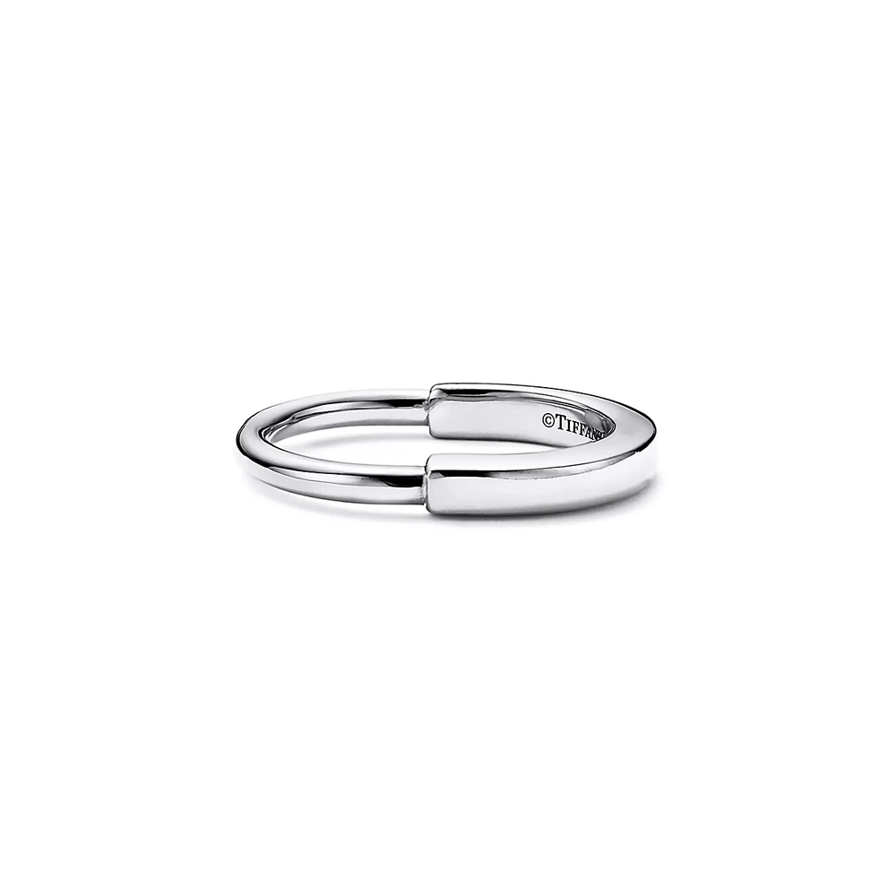 Кольцо из белого золота, Tiffany💠 Lock ring