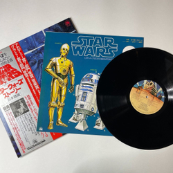 Винтажная виниловая пластинка LP The Story Of Star Wars The London Symphony Orchestra (Japan 1978) (Obi) (Персказ Фильмов На Японском Языке)
