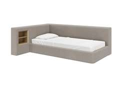 Диван-кровать Cube c нишей M (бежевый, рогожка)