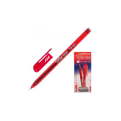 Ручка PENSAN Star Tech масляная основа, красная 2260/12RED
