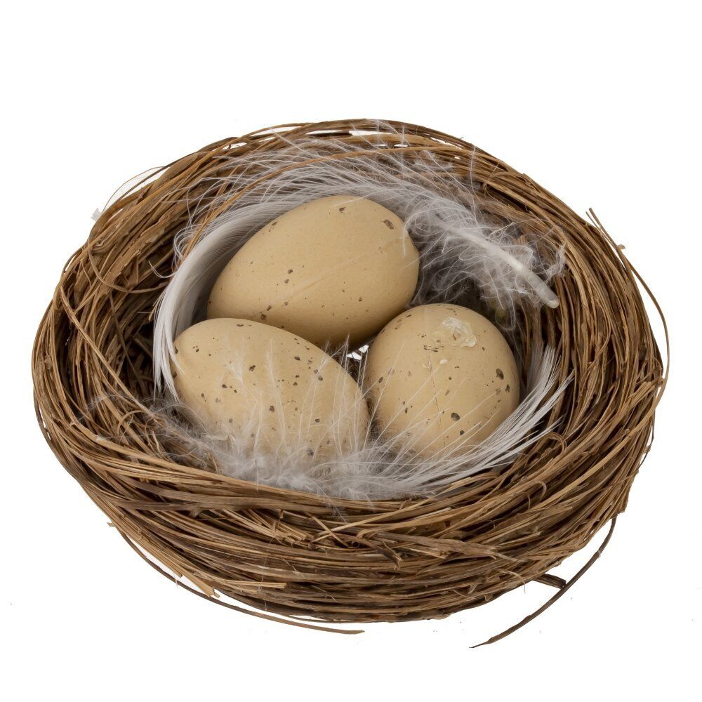 GAEM Набор из 2-х изделий декоративных "Гнездо пасхальное" (6,5*2), L14 W2,5 H15 см