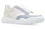 Alexander McQueen Alexander McQueen Court Trainer lace-up round head low-cut life casual shoes men's white Blue