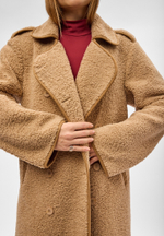 Дубленка Тэдди лонг бежевый