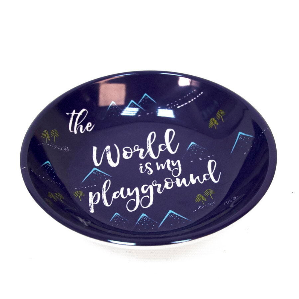 TARHONG Миска для животных "Playground", синяя, 13.3х2.8см/180мл