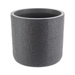 Кашпо СЛАНЕЦ D280мм 9,5л с вставкой Графитовый
