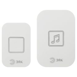 Звонок дверной ЭРА C98 беспроводной, от сети, белый, 60 мелодий | Электрозвонки беспроводные