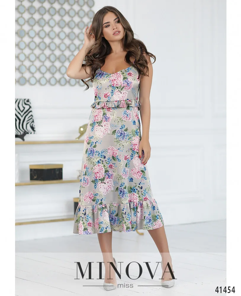 Платье 2003-серый Minova