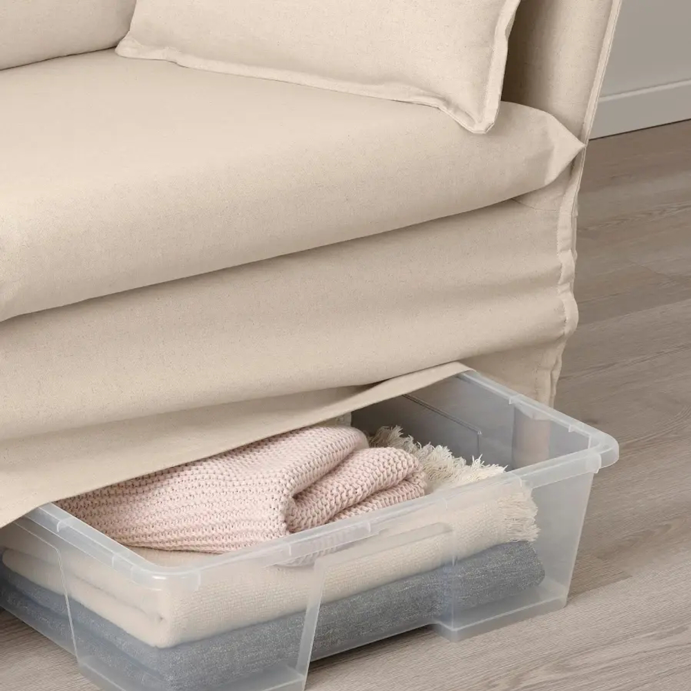 Диван 2-местный - IKEA BACKSÄLEN/BACKSALEN, 85х165 см, бежевый, ИКЕА