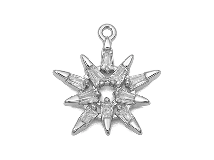 Подвеска "Звезда" с кристаллами, 21,5мм