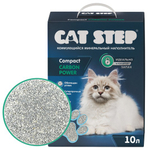 Наполнитель комкующийся минеральный CAT STEP Compact Carbon Power, 10 л