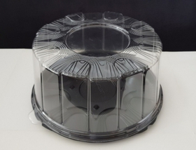 Коробка для торта пластиковая д22 см