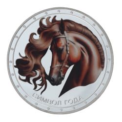 GAEM Изделие декоративное "Монета Лошадь", L4,5 W4,5 H0,5 см