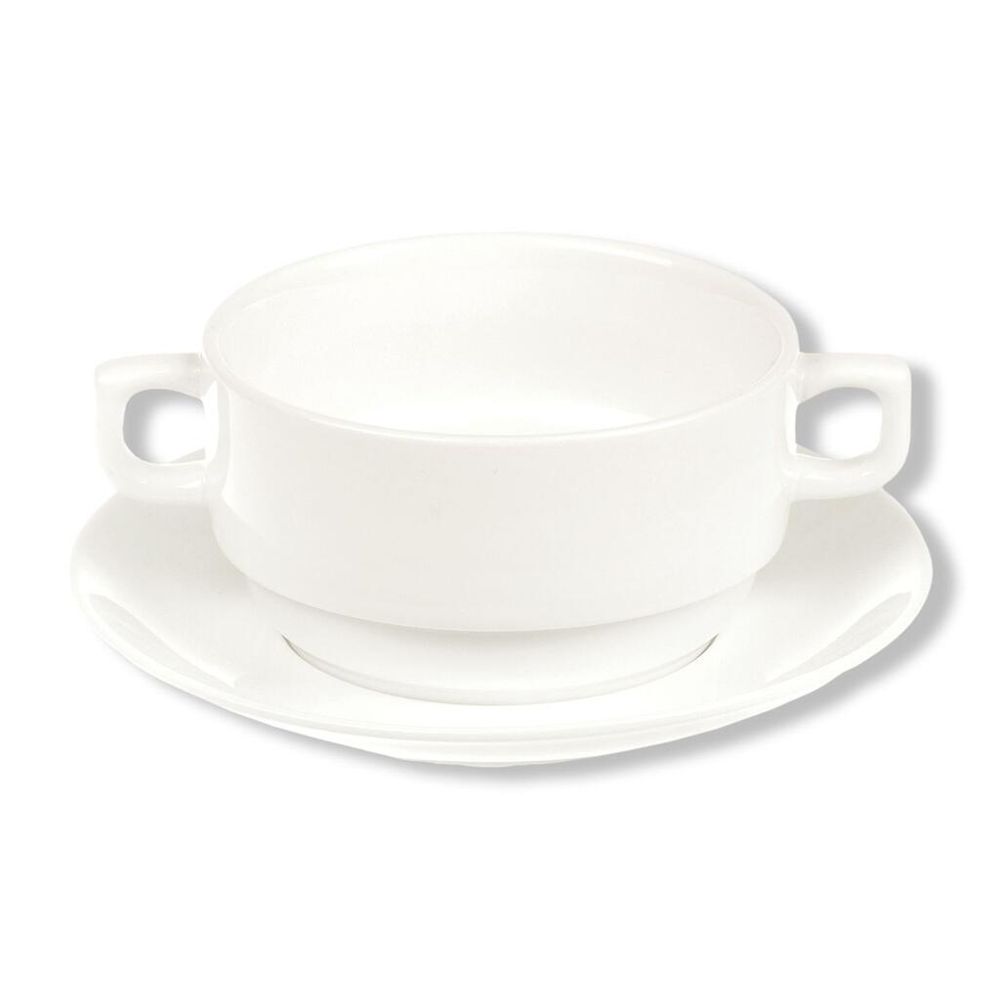 Бульонная пара 350 мл d 11,5 см h6 см белая фарфор Stackable P.L. Proff Cuisine [4]