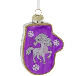 GAEM Украшение новогоднее "Варежка с лошадкой", L6,5 W2 H10,5 см