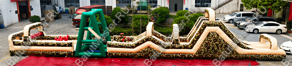 Надувная полоса препятствий "Патриот" 24*3*5 м