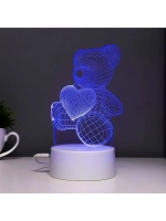 Светильник сенсорный «Мишутка» LED 7 цветов USB/от батареек