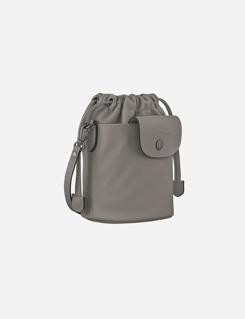 Longchamp Le Pliage Xtra Bucket Leather "Grey"