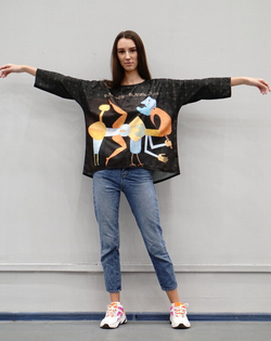 Туника "Эпатаж", по мотивам живописи художника Виктора Браунера