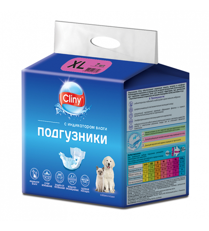 Cliny Подгузники для собак 15-30 кг размер XL