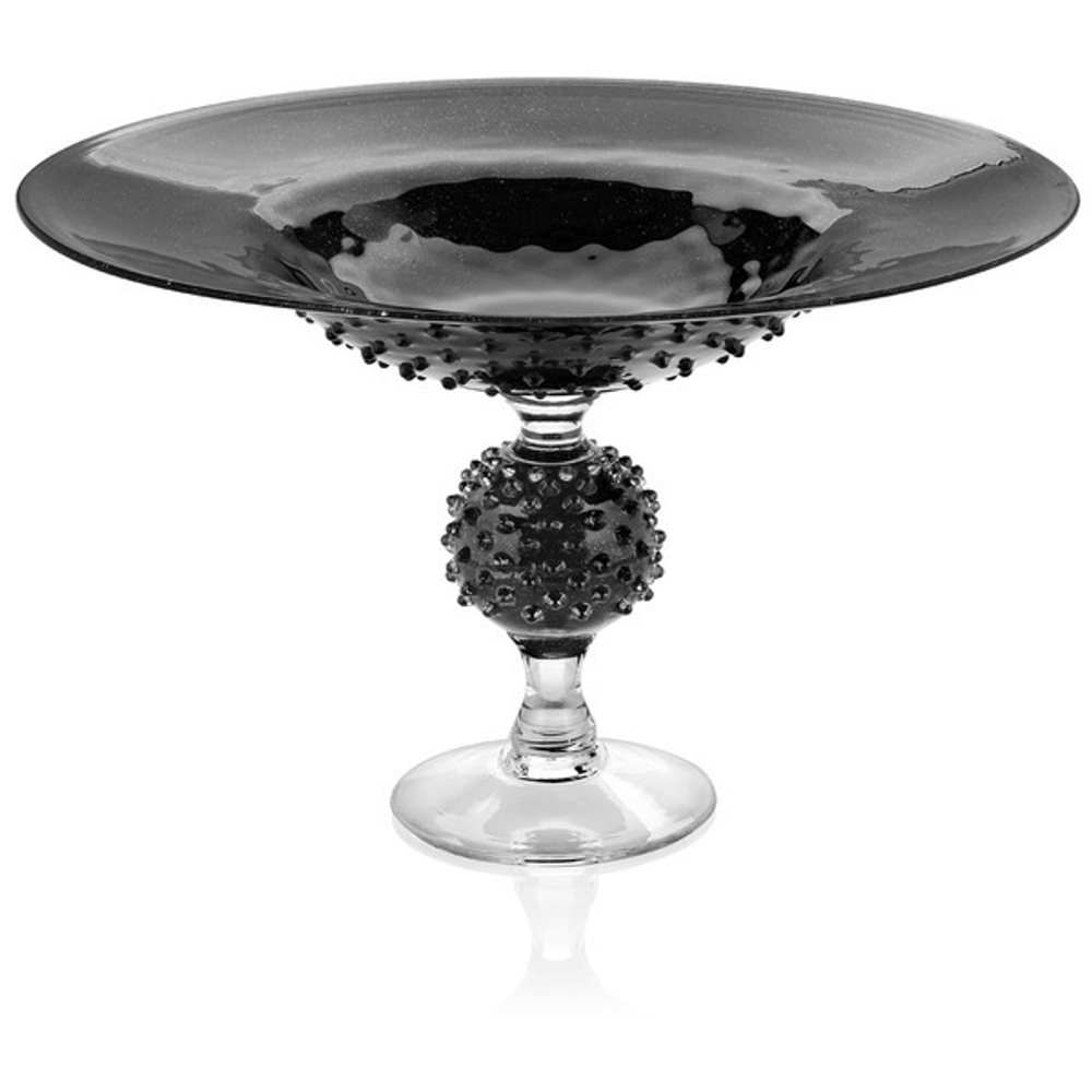 Блюдо для центра стола IVV Королева 50см чёрное