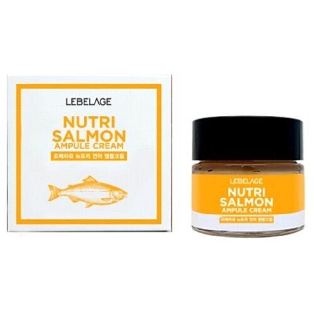 Lebelage Крем ампульный с маслом лосося - Ampule cream nutri salmon, 70мл