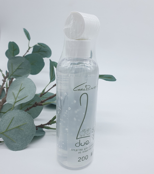 DUE средство для стирки вязаных изделий из пушистой пряжи,мята, 200мл