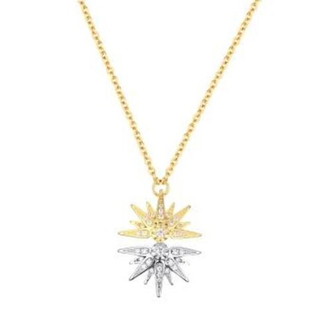 Колье из серебра с фианитами