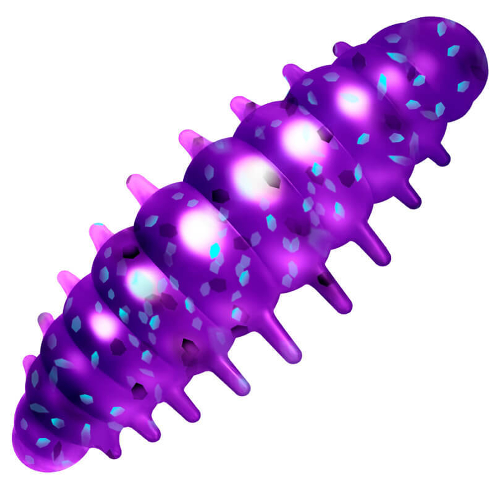 Приманка ZUB Noa Larva  30мм(1,2") -10шт, (цвет 610) фиолетовый с блестками