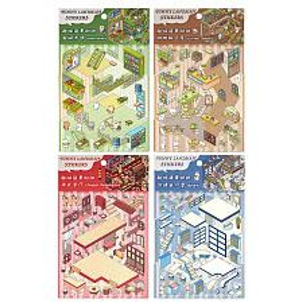 Набор наклеек 3d Room box "Пекарня" микс 4 вида (Центрум)