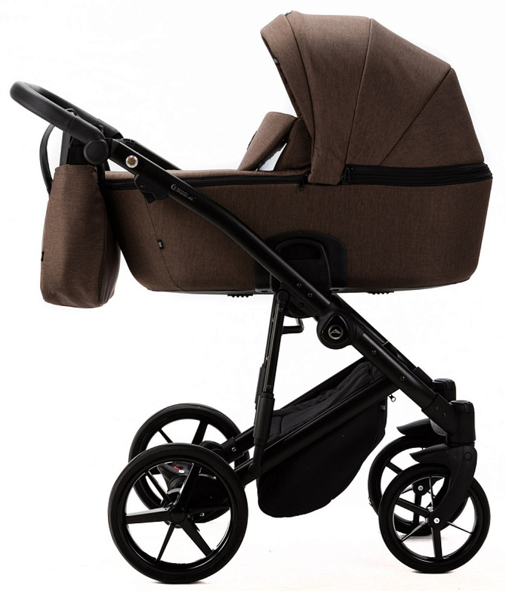 Детская коляска Adamex Mobi Lux New 2 в 1 MN-TK51 КОРИЧНЕВЫЙ